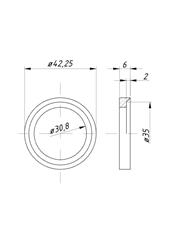 Gniazdo zaworu wydechowego nadwymiar 1,25 C-360 ( sprzedawane po 20 )