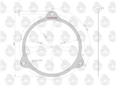 Uszczelka pokrywy mechanizmu różnicowego krążelit 0.5mm 50525060 C-360 ( sprzedawane po 5 ) ORYGINAŁ URSUS