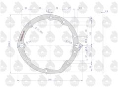 Uszczelka pompy podnośnika 95462 krążelit 0.8mm C-360 Zetor ( sprzedawane po 5 ) ORYGINAŁ URSUS