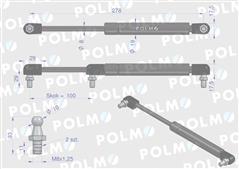 Siłownik dachu 53369911 pasuje do Zetora Proxima Forterra POLMO