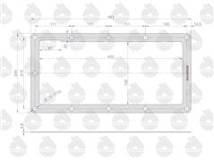 Uszczelka pokrywy podnośnika krążelit 0.8mm Zetor ( sprzedawane po 5 ) ORYGINAŁ URSUS