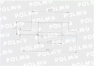 Uszczelka złącza standard Euro ( sprzedawane po 10 ) POLMO