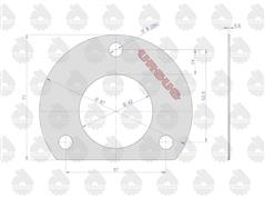 Uszczelka pokrywy dźwigni blokady krążelit 0.8mm Zetor ( sprzedawane po 10 ) ORYGINAŁ URSUS