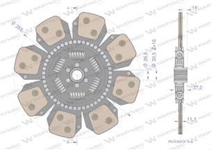 Tarcza sprzęgła Ceramiczna RENAULT Waryński