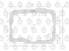 Uszczelka skrzyni i mostu 89153091 krążelit 0.8mm C-385 ( sprzedawane po 5 ) ORYGINAŁ URSUS