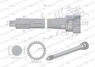 Wałek sprzęgłowy 86126086 C-385 WARYŃSKI