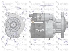 Rozrusznik z reduktorem typu Magneton MF3 9142764 Blue Line EXPOM KWIDZYN 9142764EX