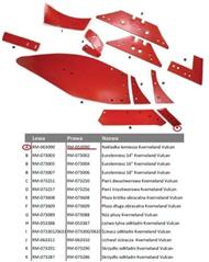 Dłuto, nakładka lemiesza prawa Kverneland Vulcan pasuje śruba M12X34OV2