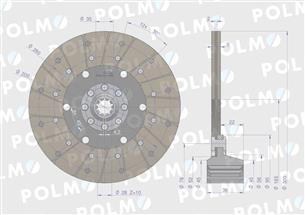 Tarcza sprzęgła 4460000 Bizon POLMO