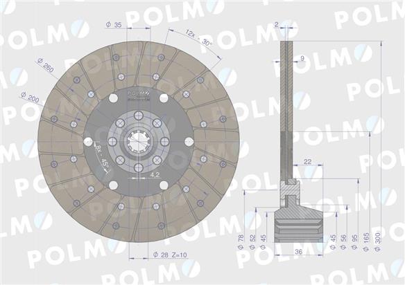 Tarcza sprzęgła 4460000 Bizon POLMO