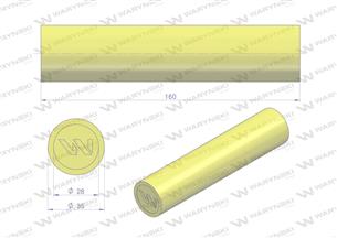 Amortyzator poliuretanowy walec 35x160 WARYŃSKI ( sprzedawane po 4 )