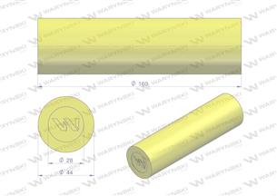 Amortyzator poliuretanowy walec 44x160 WARYŃSKI ( sprzedawane po 4 )