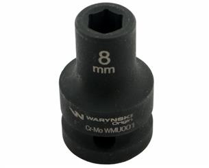 Nasadka udarowa sześciokątna 1/2". 8 mm. CrMo. DIN 3129. Waryński