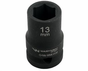 Nasadka udarowa sześciokątna 1/2". 13 mm. CrMo. DIN 3129. Waryński-162989