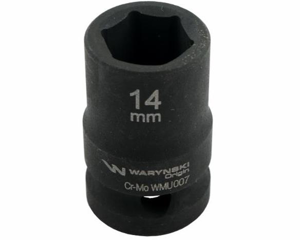 Nasadka udarowa sześciokątna 1/2". 14 mm. CrMo. DIN 3129. Waryński-162993