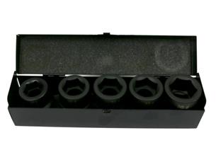 Zestaw nasadek udarowych 1" 5 cz. 27. 30. 32. 33. 36 mm ze stali CrMo DIN 3129 Waryński-167547