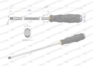 wkrętak do pobijania 8.5x250mm Waryński