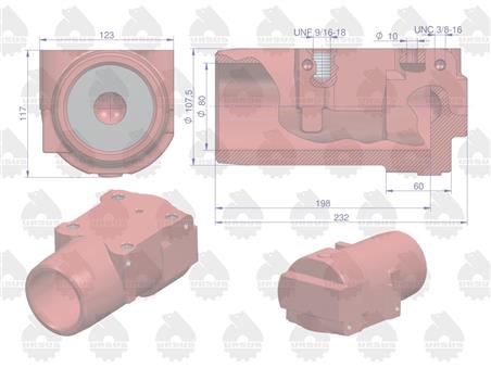 Cylinder podnośnika MF-3 ORYGINAŁ URSUS