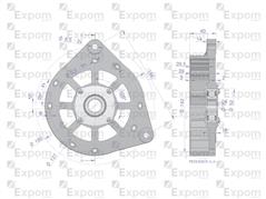 Tarcza pokrywa przednia alternatora EX257000 A120 Bizon EXPOM KWIDZYN eu EX-254500EX