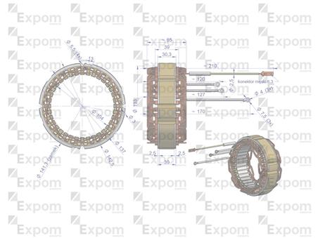 Stojan alternatora EX257000 A120 Bizon EXPOM KWIDZYN eu EX-256100EX