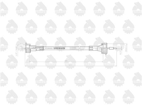 Linka - Licznika MTG (motogodzin) L-580mm 1667951M91 MF ORYGINAŁ URSUS