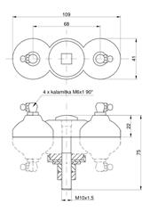 Łyżka targańca kompletna 610369 Mercator, Dominator 610322 Claas