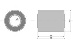 Tuleja gumowa 36x70x90 Claas-151884