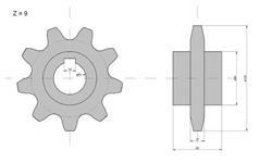 Koło zębate podajnika Z-9 Claas-152085