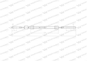 Linka - Cięgno L-645mm 57112730 ZETOR Waryński