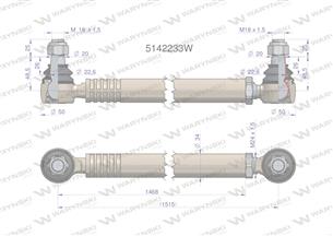 Drążek kierowniczy 5142233 WARYŃSKI