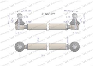 Drążek kierowniczy 5142245 WARYŃSKI
