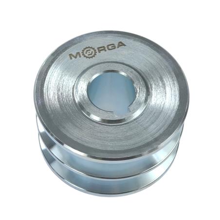 Koło pasowe 2 paski HB śr.80 fi-24 stalowe MORGA KOŁO/80/24/2B-S M