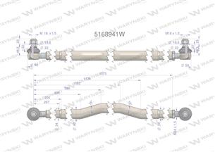 Drążek kierowniczy 5168941 WARYŃSKI