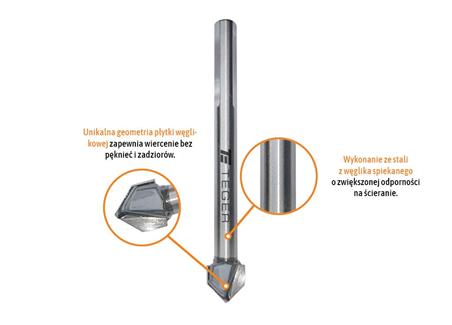 Wiertło do szkła i glazury 14x95 mm / TEGER