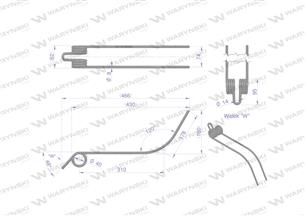 Palec zgrabiarka karuzelowa zastosowanie Deutz Fahr Kverneland 06580259 WARYŃSKI W-0658059