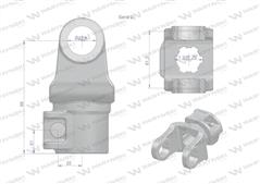 Widłak zewnętrzny wału 23.8X61.3 nowy typ Seria 2 Waryński
