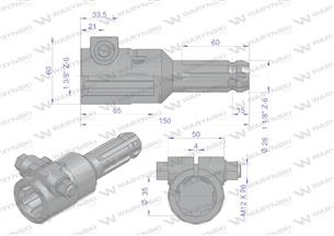 Redukcja adapter na śrubę 1 3/8" 6 wpustów na wałek 1 1/8" 6 wpustów WARYŃSKI