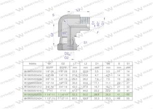 Kolanko hydrauliczne calowe AB 1 1/4" BSP Waryński-169653