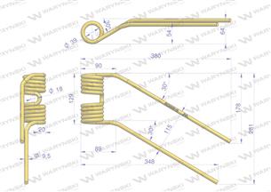 Palec karuzelowy zastosowanie Niemeyer WARYŃSKI W-600039