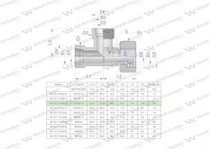 Trójnik hydrauliczny niesymetryczny metryczny BBA M16x1.5 10L (XEVL) Waryński ( sprzedawane po 2 )-169481