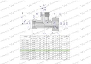 Trójnik hydrauliczny niesymetryczny metryczny BBA M26x1.5 18L (XEVL) Waryński-169487