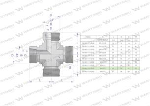 Czwórnik hydrauliczny metryczny BBBB M45x2 35L Waryński-168854