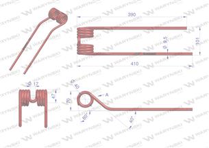 Palec przetrząsarka CLAAS 9024822 Waryński