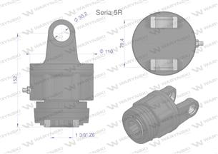 Sprzęgło jednokierunkowe lewe wału Seria 5R - 1 3/8 Z6 WARYŃSKI