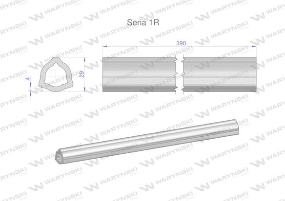 Rura wewnętrzna Seria 1R do wału 510 przegubowo-teleskopowego 29x4 mm 390 mm WARYŃSKI-171898