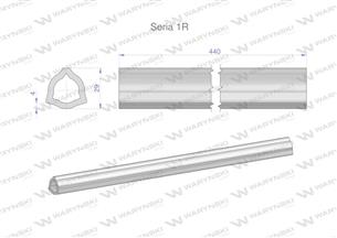 Rura wewnętrzna Seria 1R do wału 560 przegubowo-teleskopowego 29x4 mm 440 mm WARYŃSKI