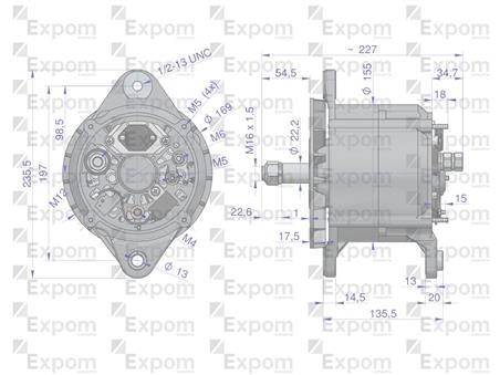 Alternator LRA03294 Nowy Typ EXPOM KWIDZYN eu