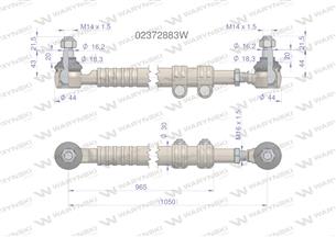 Drążek kierowniczy 02372883 WARYŃSKI
