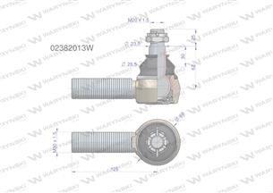 Przegub kierowniczy M30x1.5 02382013 WARYŃSKI