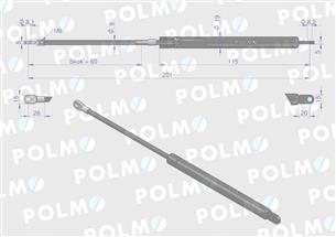 Siłownik L max. 201mm 65499080 6-10018200 MAUSER POLMO